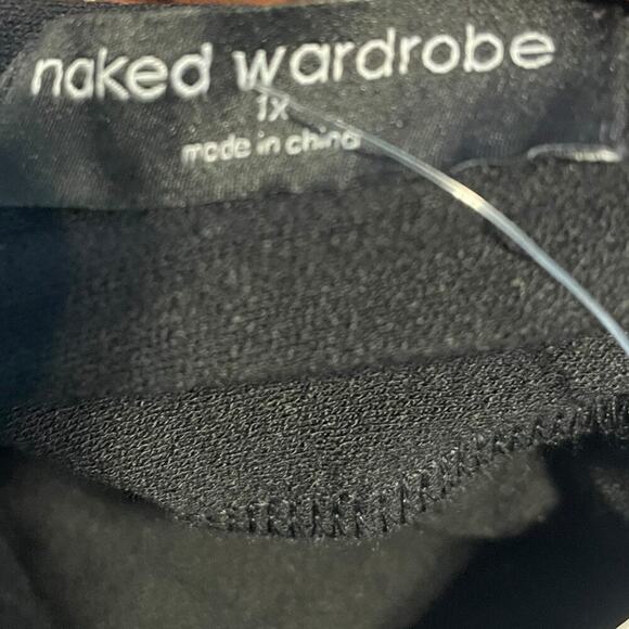 Naked Wardrobe NWT One Shoulder Side Cutout & Slit Maxi Dress Sz 1X - Picture 9 of 10